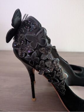 Black Butterfly Heels by Sophia Webster